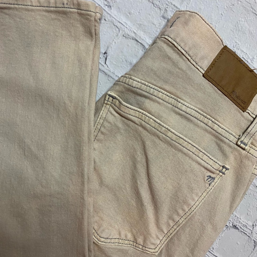 Madewell Straight Leg Jeans in Light Beige